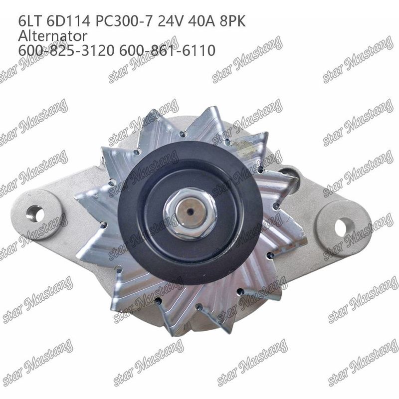 El generador 6LT 6D114 PC300-7 24V 40A 8PK 600-825-3120 600-861-6110