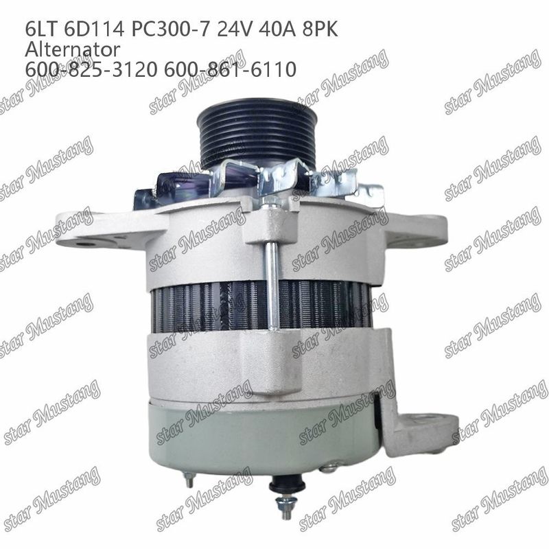 El generador 6LT 6D114 PC300-7 24V 40A 8PK 600-825-3120 600-861-6110