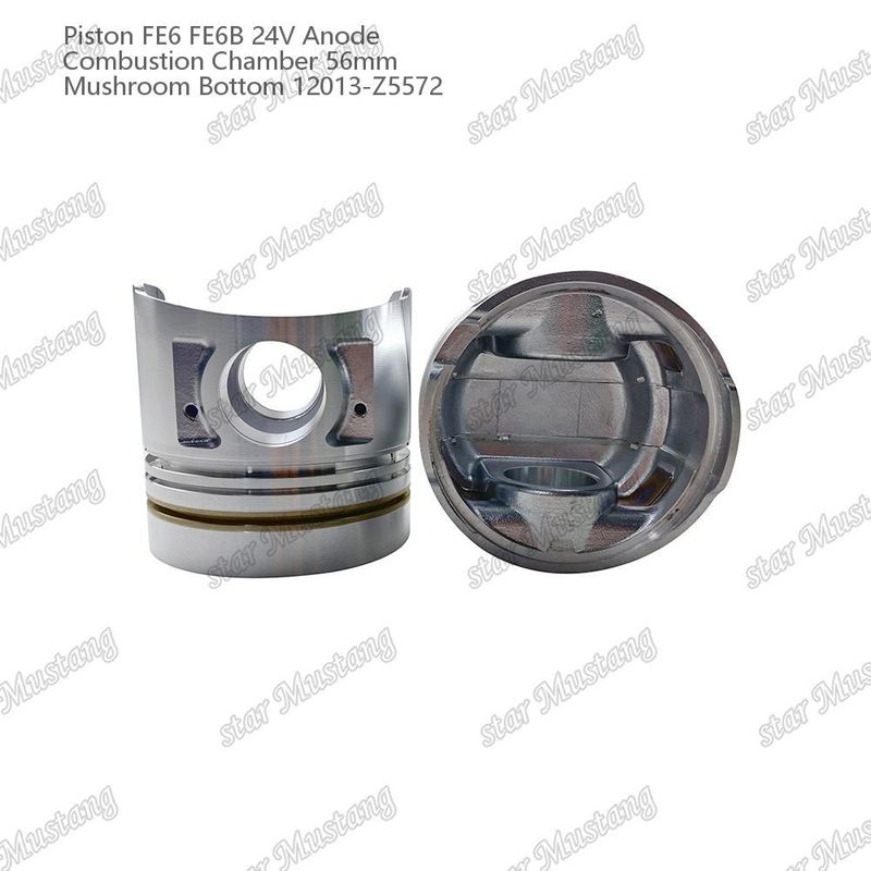 Piston FE6 FE6B 24V Cámara de combustión 56 mm Anodo de fondo de hongo 12013-Z5572 Para repuestos de motores Nissan
