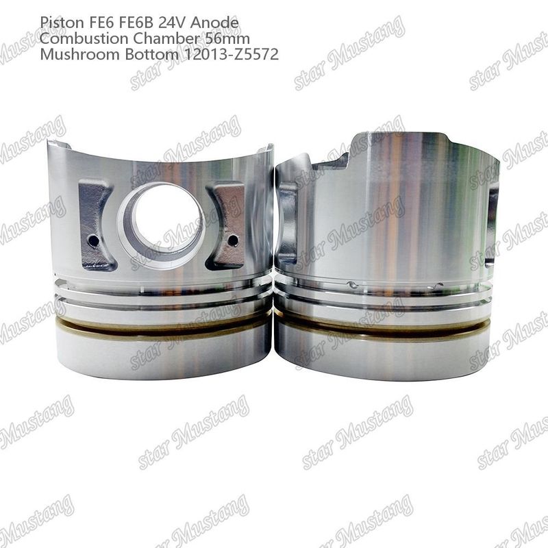 Piston FE6 FE6B 24V Cámara de combustión 56 mm Anodo de fondo de hongo 12013-Z5572 Para repuestos de motores Nissan