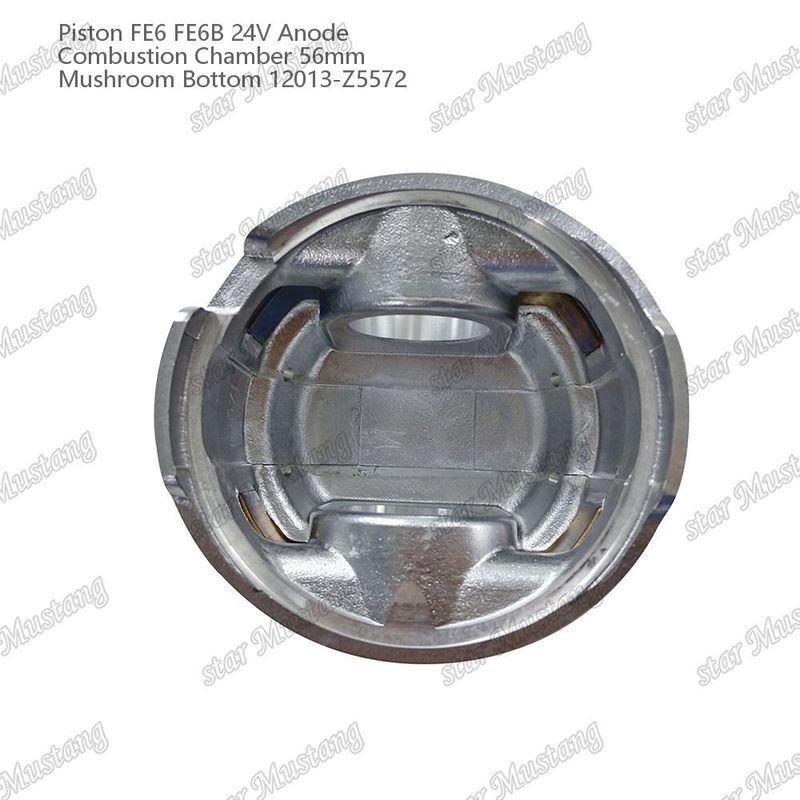 Piston FE6 FE6B 24V Cámara de combustión 56 mm Anodo de fondo de hongo 12013-Z5572 Para repuestos de motores Nissan