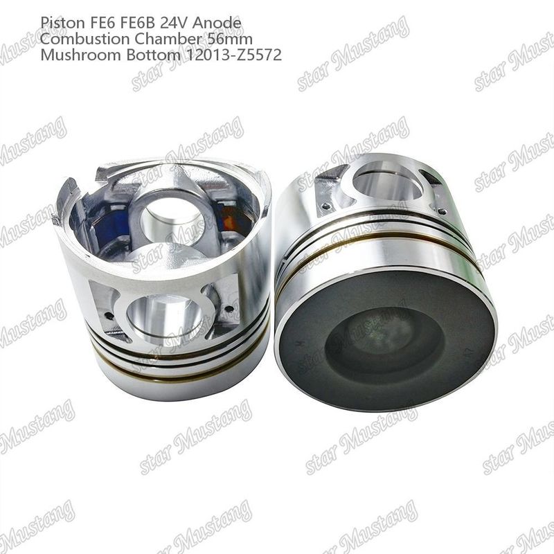 Piston FE6 FE6B 24V Cámara de combustión 56 mm Anodo de fondo de hongo 12013-Z5572 Para repuestos de motores Nissan