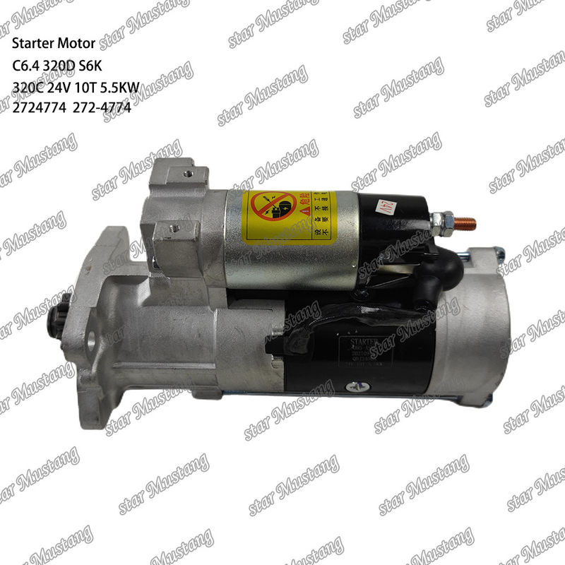Motor de arranque del motor C6.4 320D S6K 320C 24V 10T 5.5KW 2724774 272-4774 Para las piezas de repuesto del motor Caterpillar