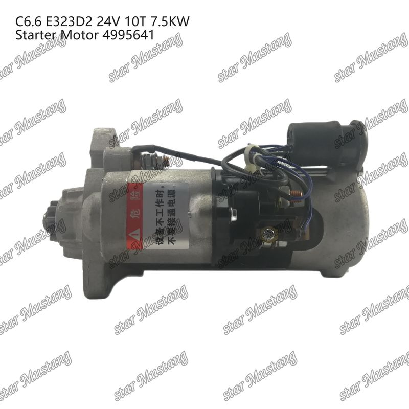 Motor de arranque del motor C6.6 E323D2 24V 10T 7.5KW 4995641 Para piezas de repuesto del motor de Caterpillar