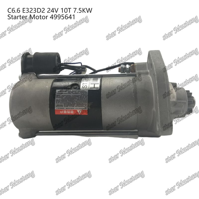 Motor de arranque del motor C6.6 E323D2 24V 10T 7.5KW 4995641 Para piezas de repuesto del motor de Caterpillar