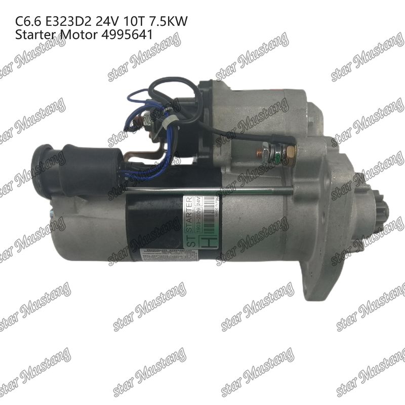 Motor de arranque del motor C6.6 E323D2 24V 10T 7.5KW 4995641 Para piezas de repuesto del motor de Caterpillar