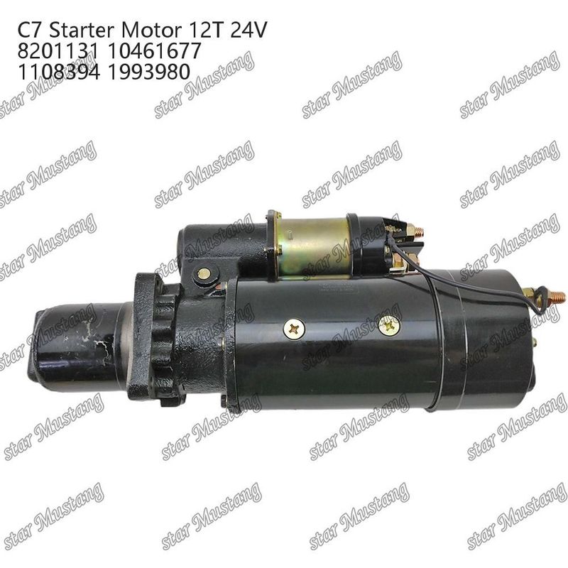 Motor de arranque del motor C7 12T 24V 8201131 10461677 1108394 1993980 Para piezas de repuesto del motor Caterpillar