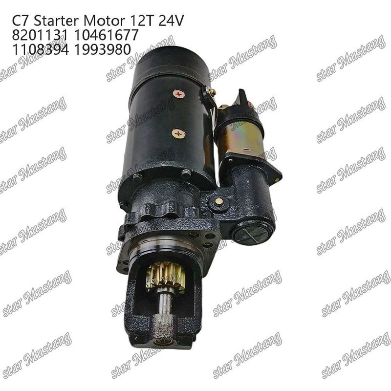 Motor de arranque del motor C7 12T 24V 8201131 10461677 1108394 1993980 Para piezas de repuesto del motor Caterpillar
