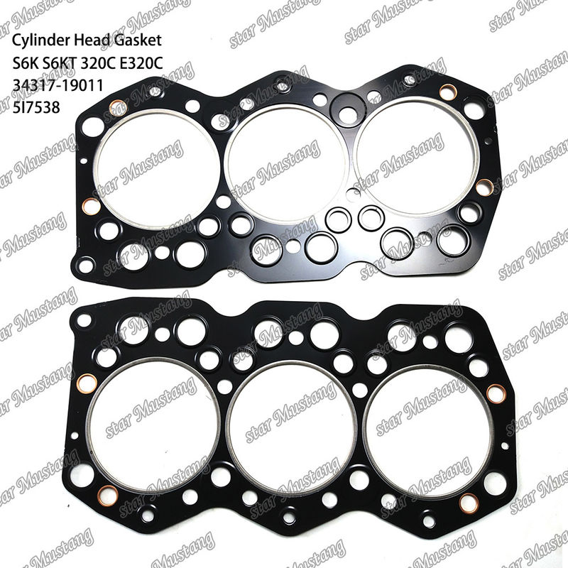 Junta de la cabeza del cilindro S6K S6KT 320C E320C 34317-19011 5I7538 Para piezas de repuesto del motor Caterpillar