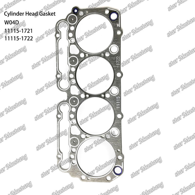 Junta de cabeza de cilindro W04D 11115-1721 11115-1722 para repuestos de motores HINO