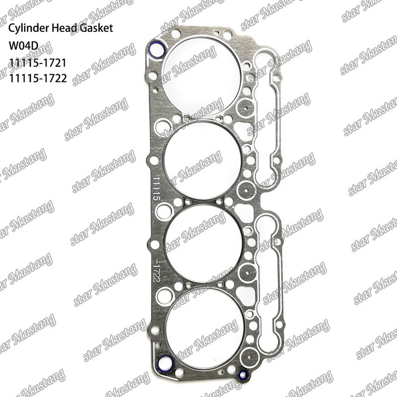 Junta de cabeza de cilindro W04D 11115-1721 11115-1722 para repuestos de motores HINO