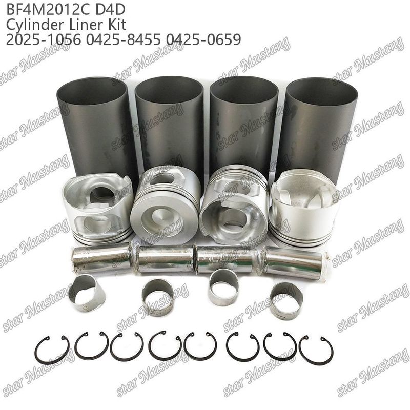 El conjunto de pistones del motor para vehículos pesados BF4M2012C D4D 2025-1056 0425-8455 0425-0659