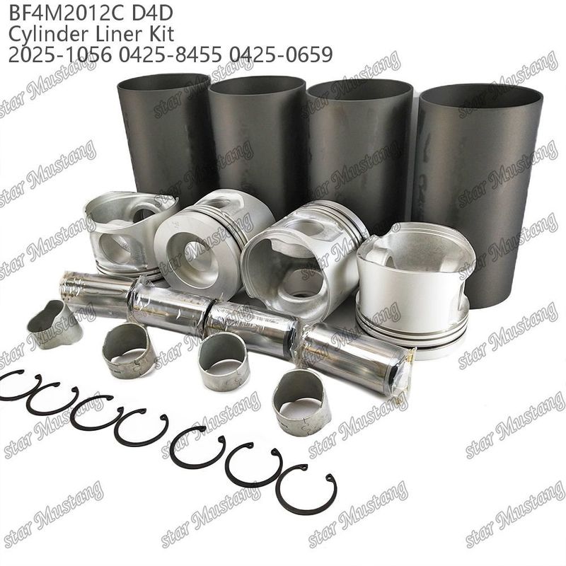 El conjunto de pistones del motor para vehículos pesados BF4M2012C D4D 2025-1056 0425-8455 0425-0659