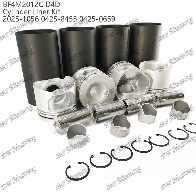El conjunto de pistones del motor para vehículos pesados BF4M2012C D4D 2025-1056 0425-8455 0425-0659