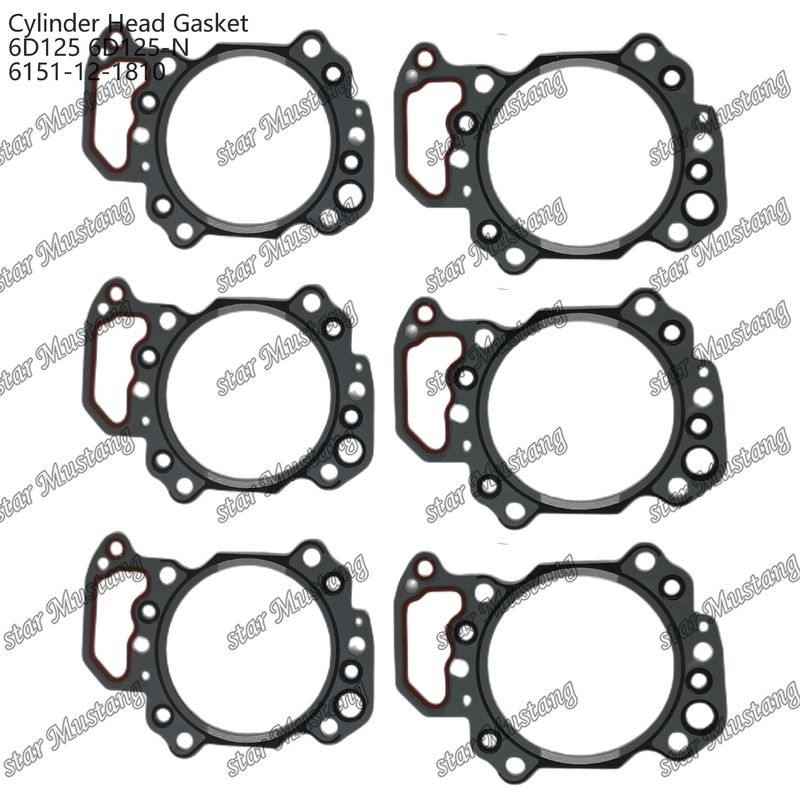 Presa del cilindro 6D125 6D125-N 6151-12-1810 para piezas de repuesto del motor KUMATSU
