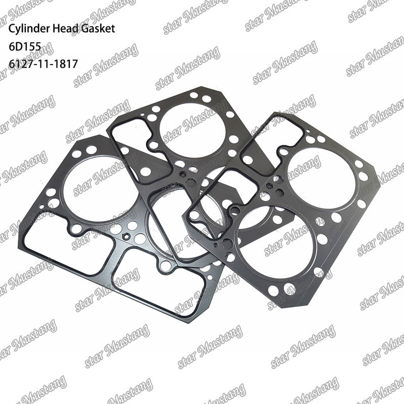 Junta de la cabeza del cilindro 6D155 Metal 6127-11-1817 Para piezas de repuesto del motor KUMATSU