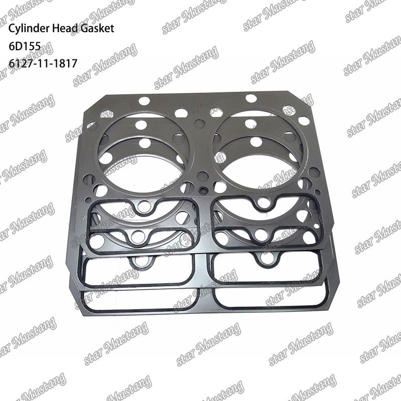 Junta de la cabeza del cilindro 6D155 Metal 6127-11-1817 Para piezas de repuesto del motor KUMATSU