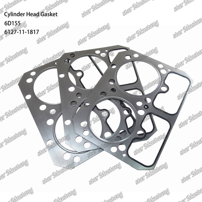 Junta de la cabeza del cilindro 6D155 Metal 6127-11-1817 Para piezas de repuesto del motor KUMATSU