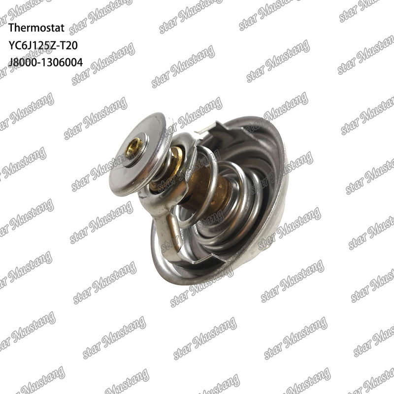 Termostato YC6J125Z-T20 J8000-1306004 75°C Parte del motor con estructura integrada y 6 meses