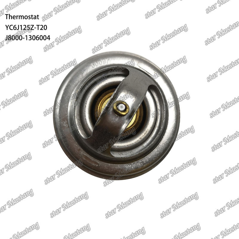 Termostato YC6J125Z-T20 J8000-1306004 75°C Parte del motor con estructura integrada y 6 meses
