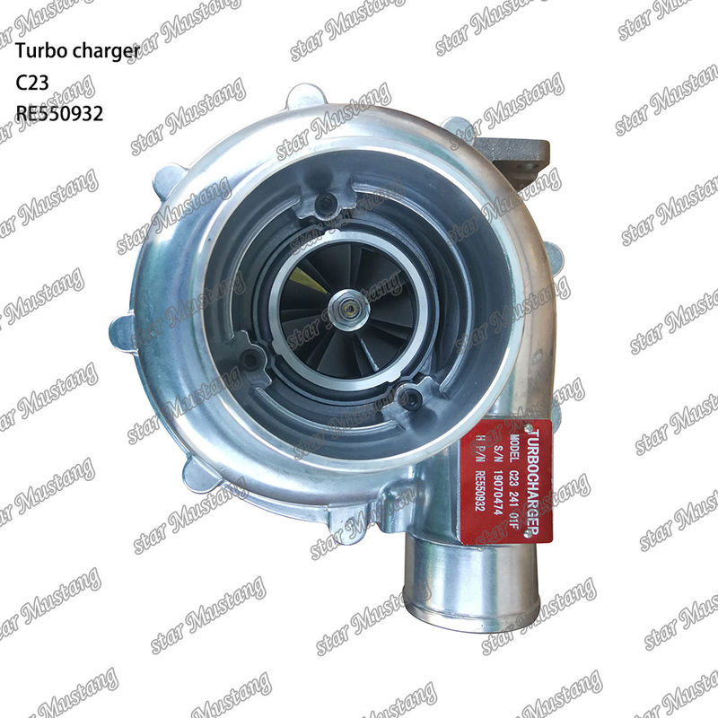 C23 228 John Deere RE550932 MUTOR TURBO CHARGER Parte del motor con estructura integral y 6 meses