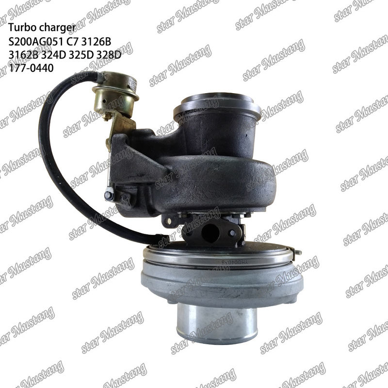 Turbocompresor S200AG051 C7 3126B 3162B 324D 325D 328D 177-0440 Parte del motor con estructura integral y 6 meses