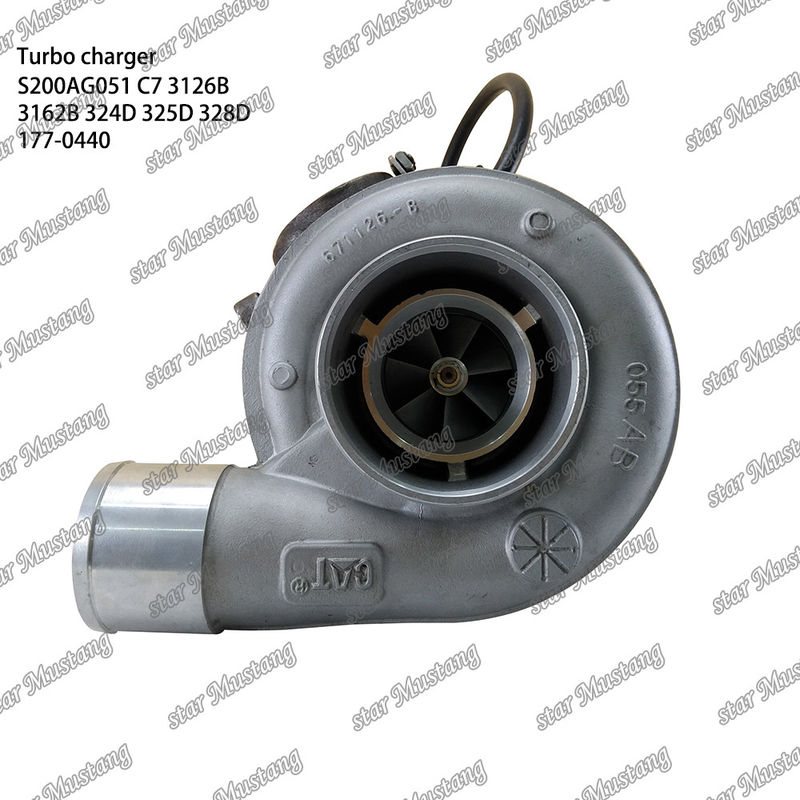 Turbocompresor S200AG051 C7 3126B 3162B 324D 325D 328D 177-0440 Parte del motor con estructura integral y 6 meses