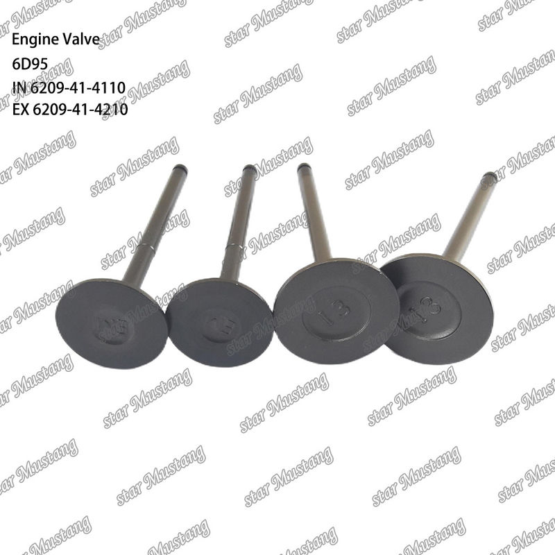 Válvula 6D95 IN 6209-41-4110 EX 6209-41-4210 Adecuada para piezas de repuesto de motores Komatsu