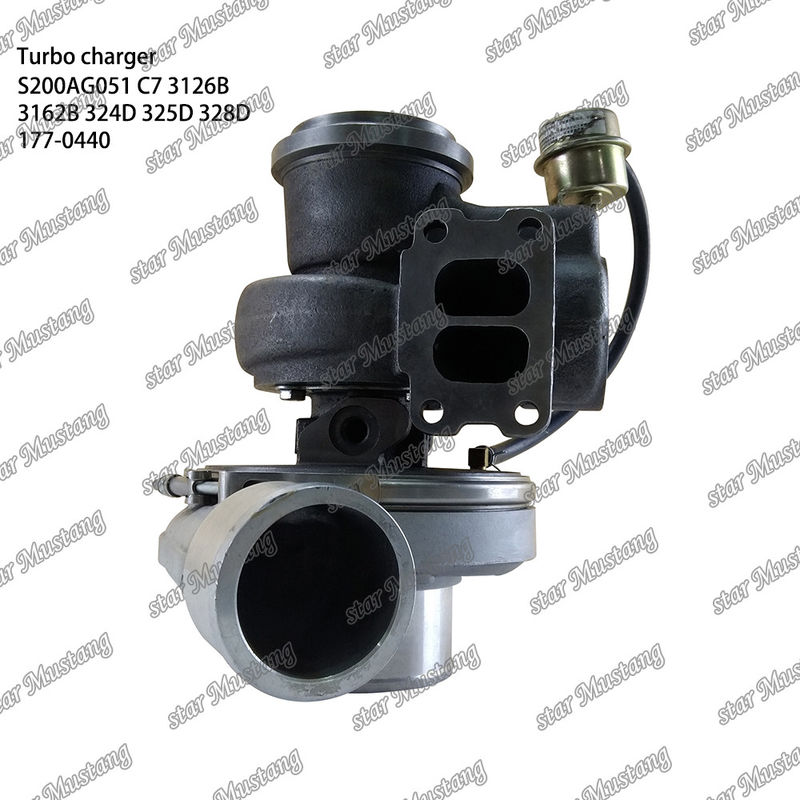 Turbocompresor S200AG051 C7 3126B 3162B 324D 325D 328D 177-0440 Parte del motor con estructura integral y 6 meses