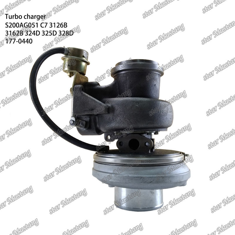 Turbocompresor S200AG051 C7 3126B 3162B 324D 325D 328D 177-0440 Parte del motor con estructura integral y 6 meses