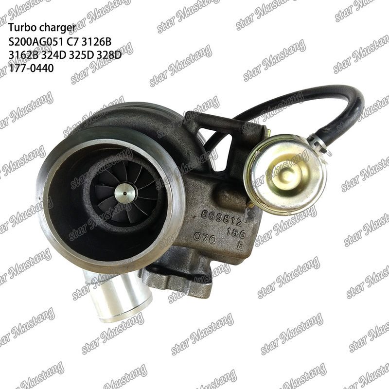 Turbocompresor S200AG051 C7 3126B 3162B 324D 325D 328D 177-0440 Parte del motor con estructura integral y 6 meses