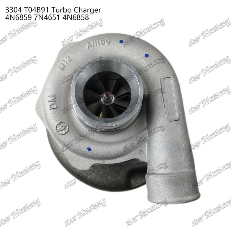 Turbocompresor T04B91 3304 4N6859 7N4651 4N6858 Parte del motor con estructura integral y 6 meses
