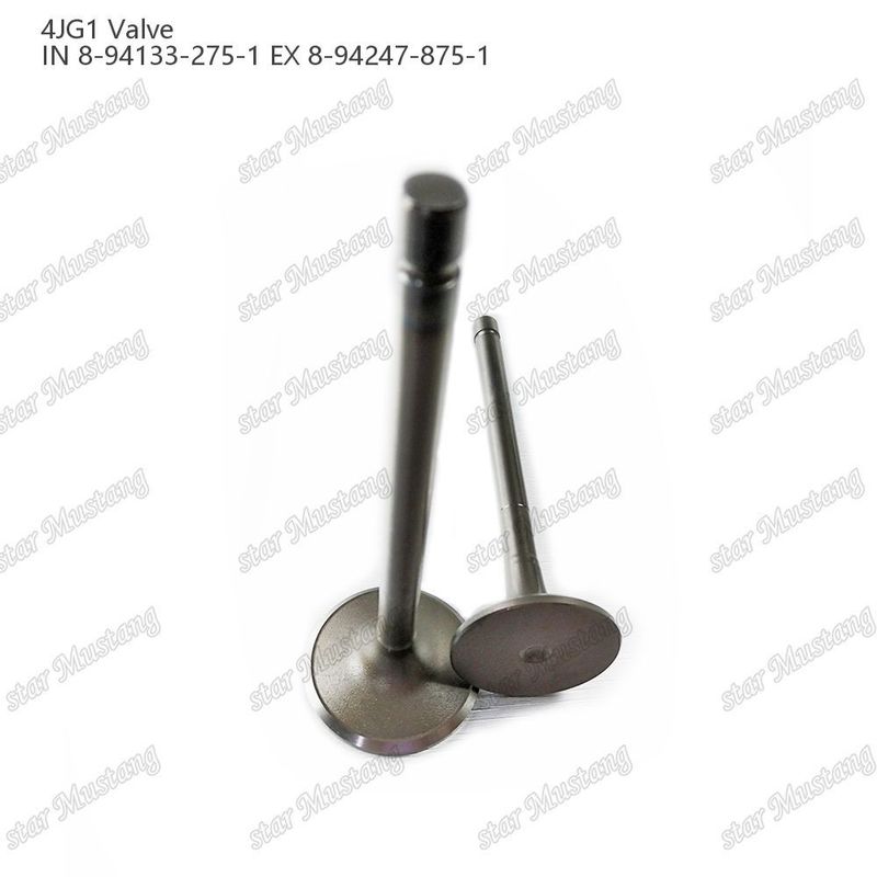 Válvula 4JG1 IN 8-94133-275-1 EX 8-94247-875-1 para repuestos de motores Isuzu