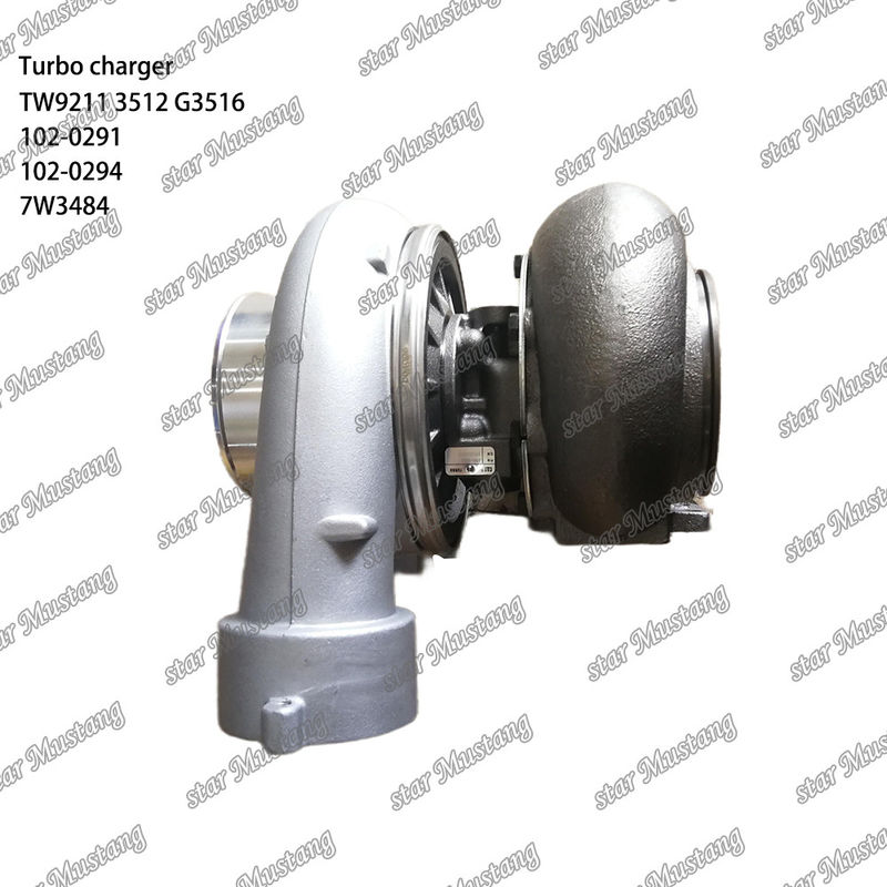 Turbocompresor TW9211 3512 G3516 102-0291 102-0294 7W3484 Parte del motor con estructura integral y 6 meses