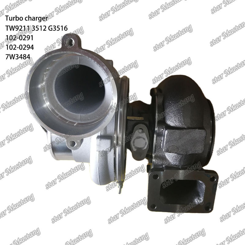 Turbocompresor TW9211 3512 G3516 102-0291 102-0294 7W3484 Parte del motor con estructura integral y 6 meses