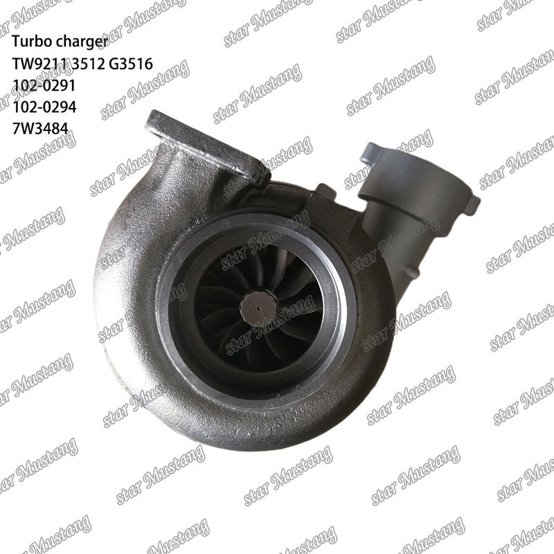 Turbocompresor TW9211 3512 G3516 102-0291 102-0294 7W3484 Parte del motor con estructura integral y 6 meses