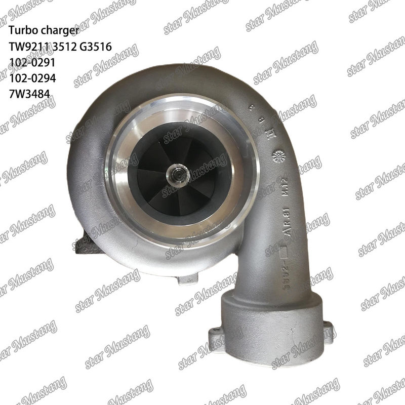 Turbocompresor TW9211 3512 G3516 102-0291 102-0294 7W3484 Parte del motor con estructura integral y 6 meses