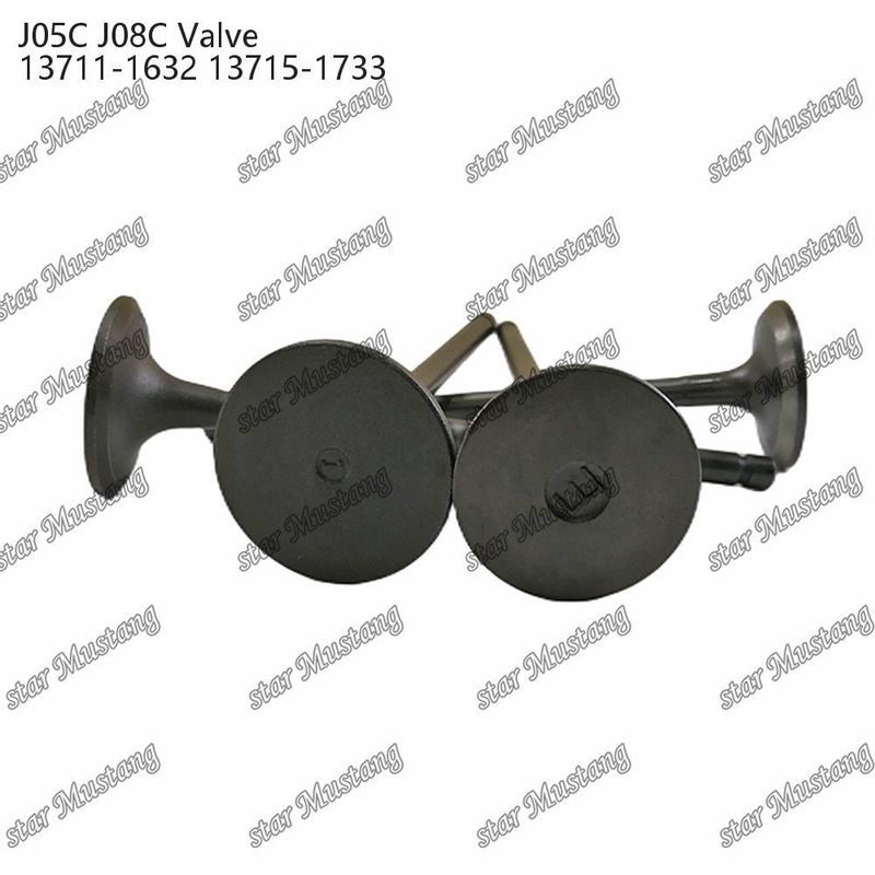 Válvula J05C J08C 13711-1632 13715-1733 Adecuada para piezas de repuesto de motores Hino