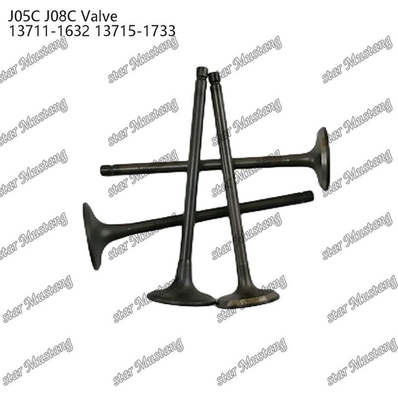 Válvula J05C J08C 13711-1632 13715-1733 Adecuada para piezas de repuesto de motores Hino