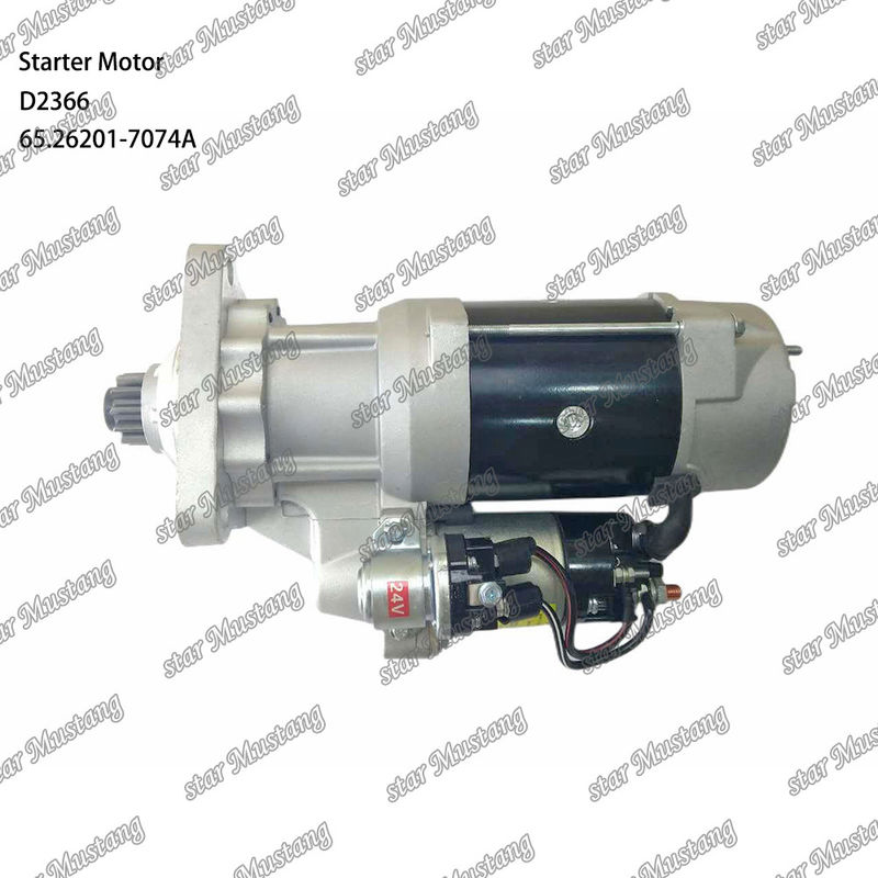 D2366 Motor de arranque de motor 39MT 24V 9.0KW 11T 65.26201-7074A Para las piezas de repuesto del motor DOOSAN DAEWOO