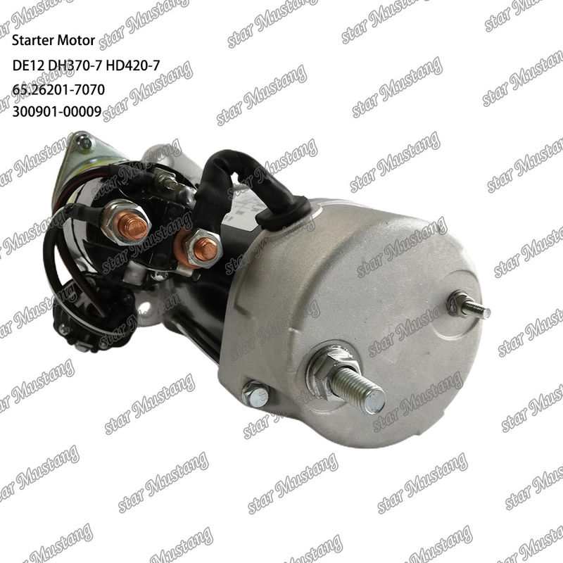 DE12 DH370-7 HD420-7 Motor de arranque de motor 24V 11T 9KW 65.26201-7070 300901-00009 Para las piezas de repuesto del motor DOOSAN DAEWOO