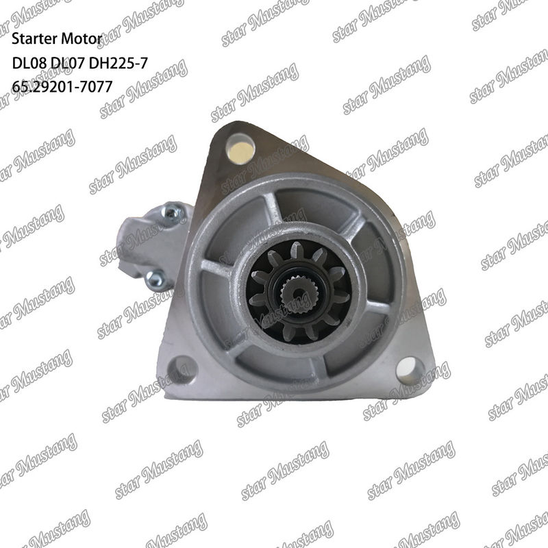 DL08 DL07 DH225-7 Motor de arranque del motor 24V 11T 5.5KW 65.29201-7077 Para las piezas de repuesto del motor DOOSAN DAEWOO