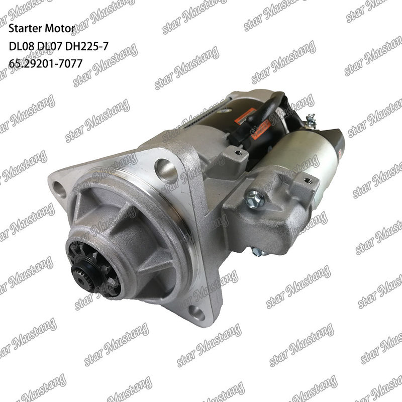 DL08 DL07 DH225-7 Motor de arranque del motor 24V 11T 5.5KW 65.29201-7077 Para las piezas de repuesto del motor DOOSAN DAEWOO