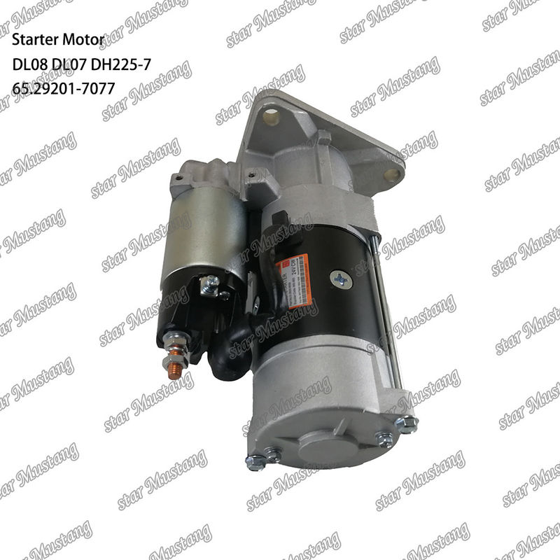 DL08 DL07 DH225-7 Motor de arranque del motor 24V 11T 5.5KW 65.29201-7077 Para las piezas de repuesto del motor DOOSAN DAEWOO