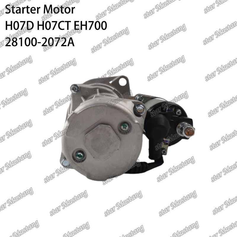 H07D H07CT EH700 EX220-5 Motor de arranque del motor 24V 11T 5.5KW 28100-2072A 28100-1443A 28100-2271 Para las piezas de repuesto del motor HINO