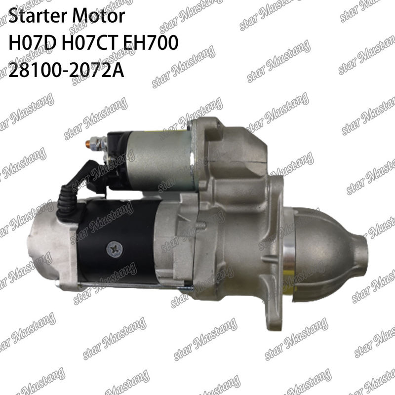 H07D H07CT EH700 EX220-5 Motor de arranque del motor 24V 11T 5.5KW 28100-2072A 28100-1443A 28100-2271 Para las piezas de repuesto del motor HINO