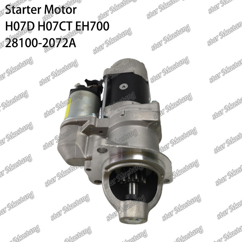 H07D H07CT EH700 EX220-5 Motor de arranque del motor 24V 11T 5.5KW 28100-2072A 28100-1443A 28100-2271 Para las piezas de repuesto del motor HINO