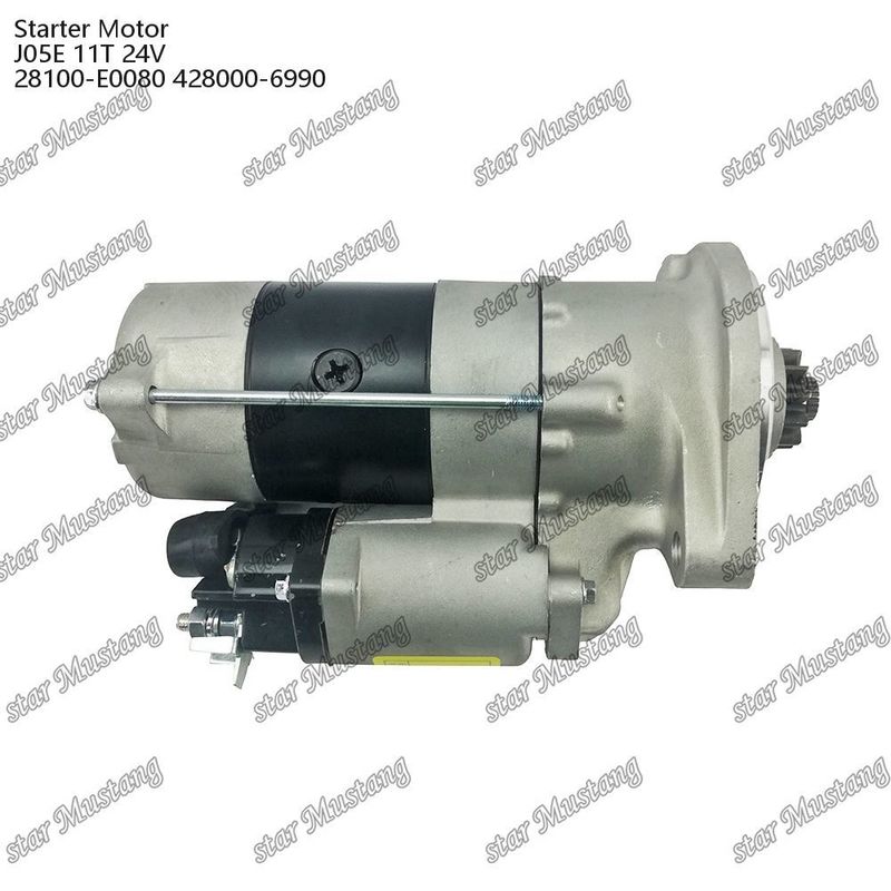 J05E Motor de arranque 11T 24V 28100-E0080 428000-6990 para repuestos de motores HINO
