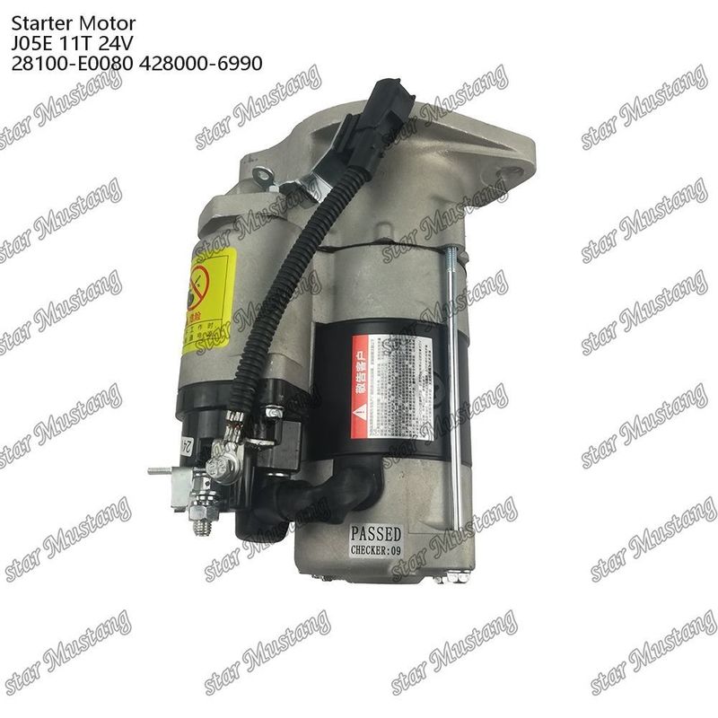 J05E Motor de arranque 11T 24V 28100-E0080 428000-6990 para repuestos de motores HINO