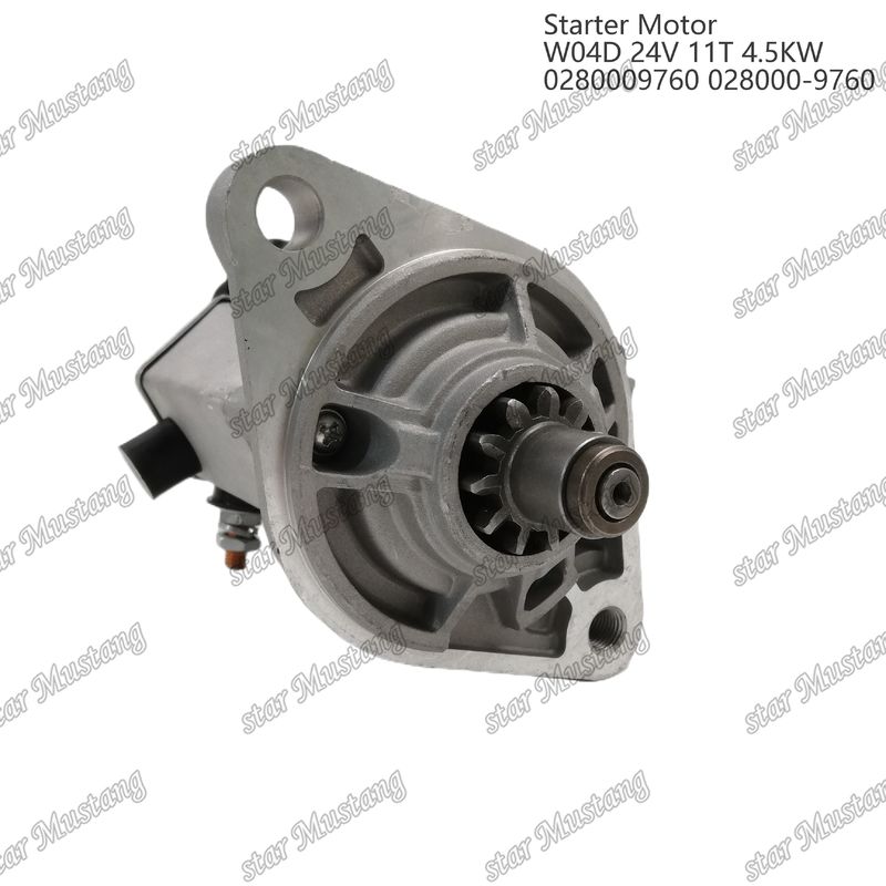 W04D Motor de arranque de motor 24V 11T 4.5KW 0280009760 028000-9760 Para las piezas de repuesto del motor HINO
